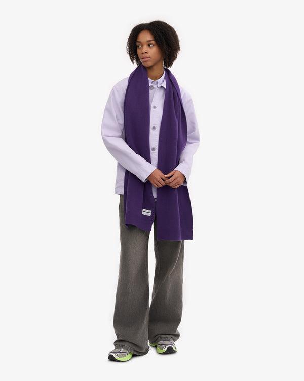 Colorful Standard Merino Wool Scarf Ultra Violett Schal lila
